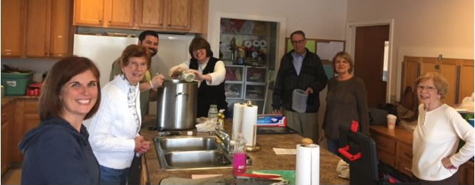 Cooking in All Saints' Kitchen